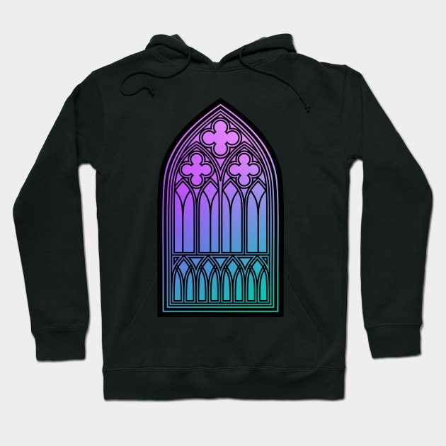 Gothic Cathedral Window Hoodie by RavenWake